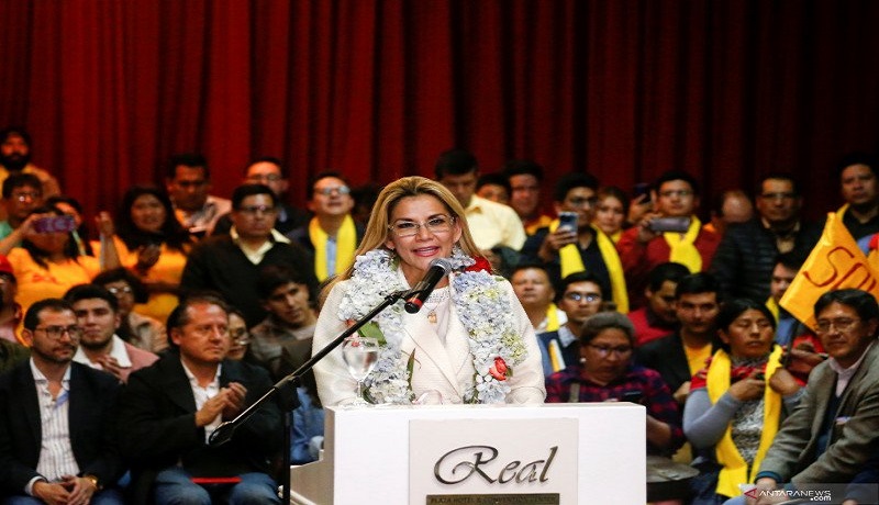 Presiden Bolivia Jeanine Anez. Foto: Antara Presiden Bolivia Jeanine Anez. Foto: Antara