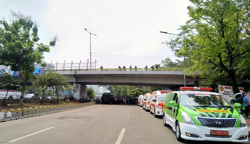 Jalan Gatot Subroto steril dari kendaraan dan warga menjelang pelantikan Presiden 2019. Foto: Laily Rahmawaty/Antara Jalan Gatot Subroto steril dari kendaraan dan warga menjelang pelantikan Presiden 2019. Foto: Laily Rahmawaty/Antara
