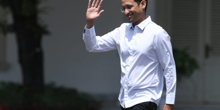 Nadiem Makarim menjadi mendikbud di Kabinet Indonesia Maju. Foto: M Fathra/JPNN.Com Nadiem Makarim menjadi mendikbud di Kabinet Indonesia Maju. Foto: M Fathra/JPNN.Com