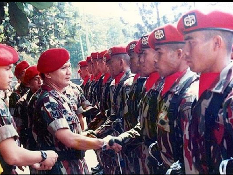 Prabowo Subianto saat menjadi Danjen Kopassus. Foto: Instagram/Prabowoupdate Prabowo Subianto saat menjadi Danjen Kopassus. Foto: Instagram/Prabowoupdate