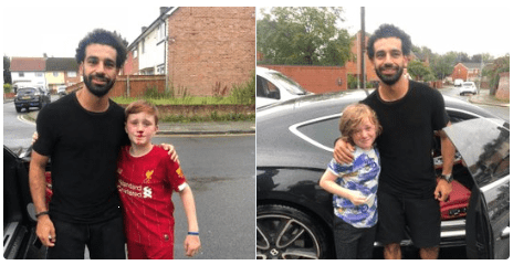 Louis, anak yang berbaju merah dengan hidung berdarah berfoto bersama Mo Salah. Pengorbanan yang sepadan. (Foto: Twitter) Louis, anak yang berbaju merah dengan hidung berdarah berfoto bersama Mo Salah. Pengorbanan yang sepadan. (Foto: Twitter)