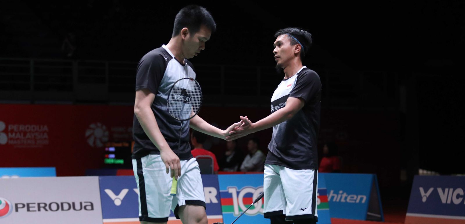 Ganda putra Mohammad Ahsan/Hendra Setiawan tidak menemui kesulitan berarti pada babak kedua Malaysia Masters 2020. Foto: PBSI Ganda putra Mohammad Ahsan/Hendra Setiawan tidak menemui kesulitan berarti pada babak kedua Malaysia Masters 2020. Foto: PBSI