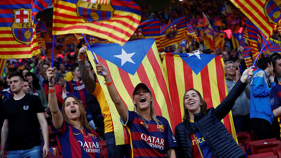 Ilustrasi suporter Barcelona. Foto: Juan Medina/Reuters Ilustrasi suporter Barcelona. Foto: Juan Medina/Reuters