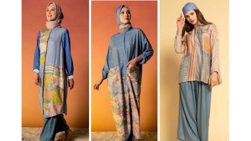 Koleksi Lebaran 2020 Cottonink x Ria Miranda (sumber: Antara) Koleksi Lebaran 2020 Cottonink x Ria Miranda (sumber: Antara)