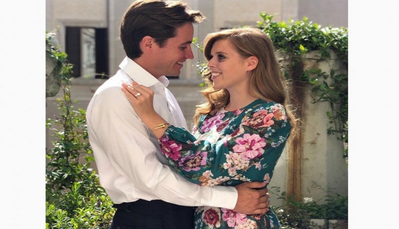 Putri Beatrice bersama tunangannya taipan properti asal Italia, Edoardo Mapelli Mozzi. (Instagram/@princesseugenie) Putri Beatrice bersama tunangannya taipan properti asal Italia, Edoardo Mapelli Mozzi. (Instagram/@princesseugenie)