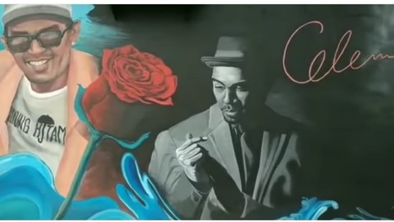 Ambon hadirkan mural yang menampilkan sosok Glenn Fredly, ada juga setangkai mawar merah (foto: Sc IG @uchiepatty) Ambon hadirkan mural yang menampilkan sosok Glenn Fredly, ada juga setangkai mawar merah (foto: Sc IG @uchiepatty)