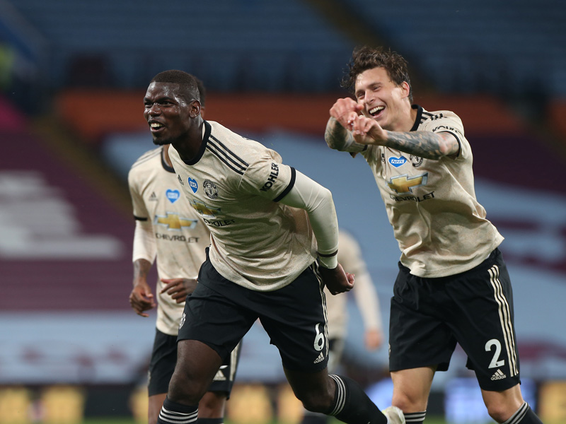 Manchester United membukukan tiga rekor hebat usai mengalahkan Aston Villa pada pekan ke-34 Liga Inggris 2019-2020. Foto: Twitter/manutd Manchester United membukukan tiga rekor hebat usai mengalahkan Aston Villa pada pekan ke-34 Liga Inggris 2019-2020. Foto: Twitter/manutd