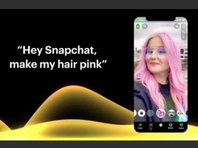 Fitur perintah suara Voice Scan di Snapchat. Foto: ANTARA/HO Fitur perintah suara Voice Scan di Snapchat. Foto: ANTARA/HO