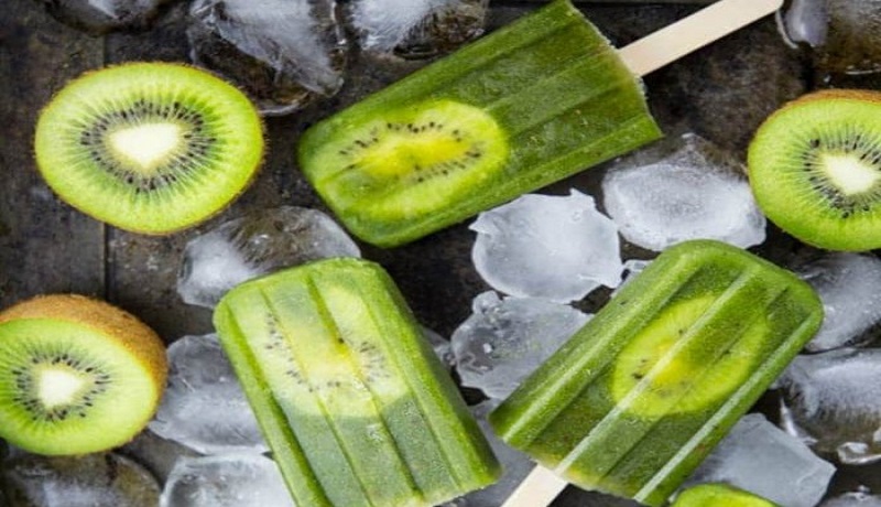Es loli kiwi (foto: Vegan Heaven) Es loli kiwi (foto: Vegan Heaven)