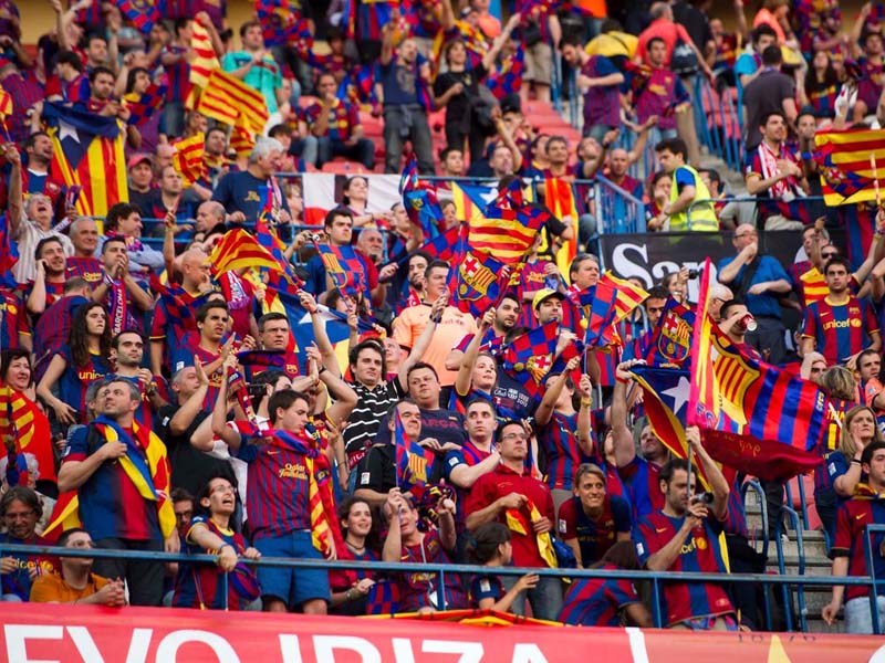 Suporter Barcelona. Foto: FC Barcelona Suporter Barcelona. Foto: FC Barcelona