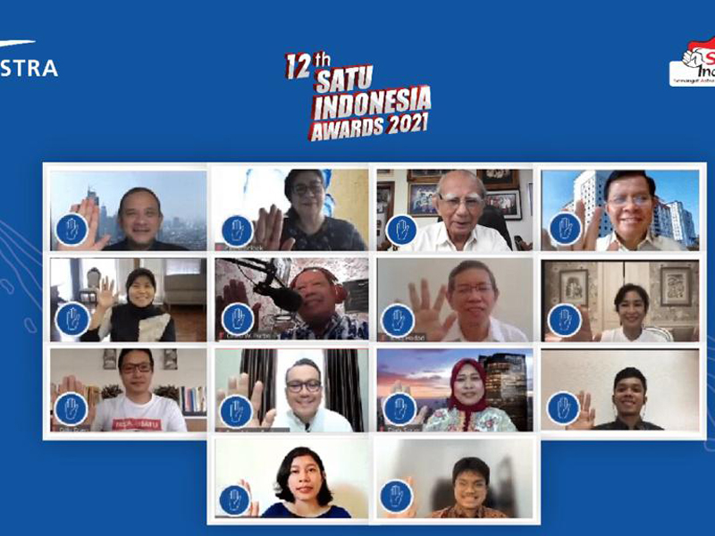 Kick off 12th SATU Indonesia Awards 2021 yang digelar secara virtual pada Selasa (2/3). Foto: Astra Kick off 12th SATU Indonesia Awards 2021 yang digelar secara virtual pada Selasa (2/3). Foto: Astra