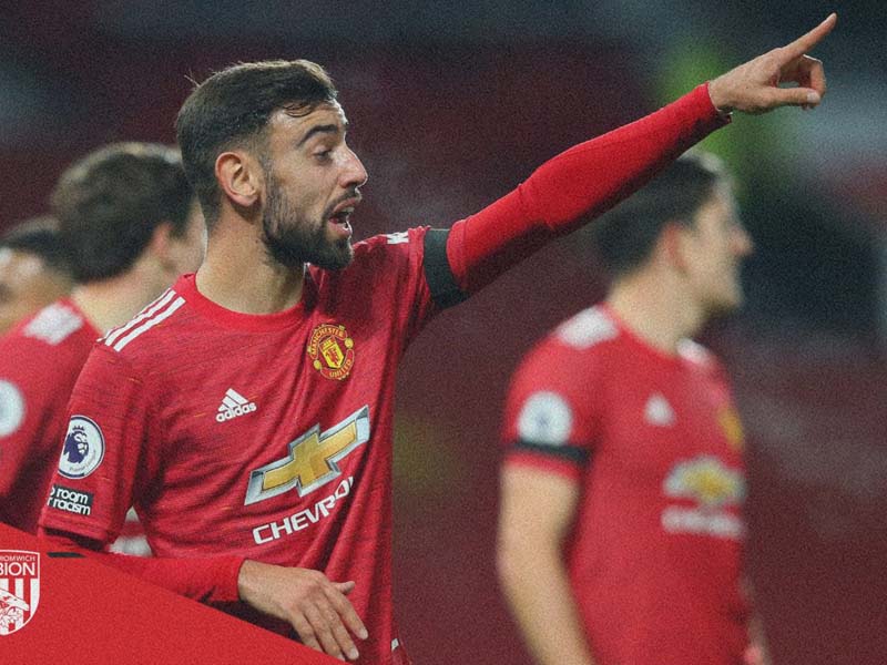 Bruno Fernandes menjadi bintang dalam laga Manchester United alias Man Utd vs West Bromwich Albion pada lanjutan Liga Inggris 2020-2021. Foto: Twitter/Manutd Bruno Fernandes menjadi bintang dalam laga Manchester United alias Man Utd vs West Bromwich Albion pada lanjutan Liga Inggris 2020-2021. Foto: Twitter/Manutd