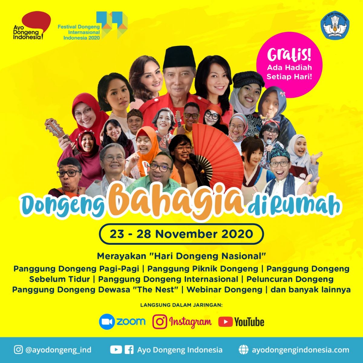 Festival Dongeng Internasional Indonesia (FDII) 2020. Foto: FDII 2020 Festival Dongeng Internasional Indonesia (FDII) 2020. Foto: FDII 2020