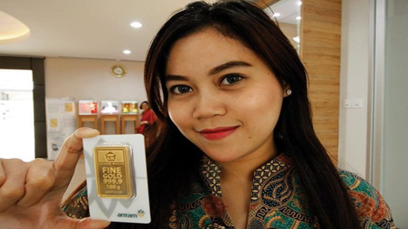 Emas Antam (foto: Antara) Emas Antam (foto: Antara)