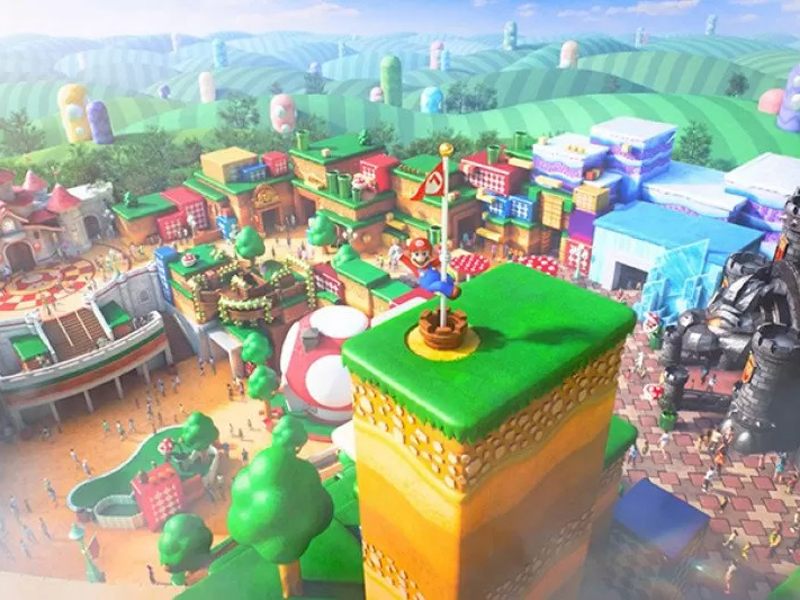 Ilustrasi tur virtual Super Nintendo World USJ, Jepang. Foto: Nintendo Ilustrasi tur virtual Super Nintendo World USJ, Jepang. Foto: Nintendo