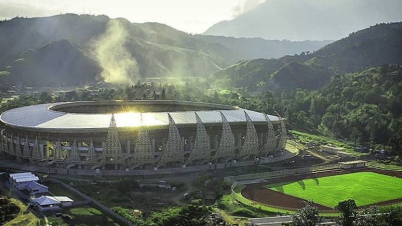 Stadion Papua Bangkit: (foto: IG @stadionpapuabangkit) Stadion Papua Bangkit: (foto: IG @stadionpapuabangkit)