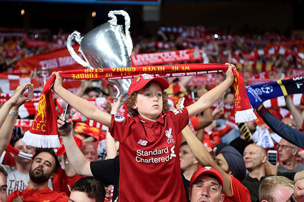 Suporter Liverpool. Foto: Liverpool Suporter Liverpool. Foto: Liverpool