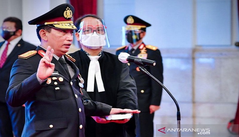Jenderal Pol Listyo Sigit dilantik sebagai Kapolri. FOTO: Antara Jenderal Pol Listyo Sigit dilantik sebagai Kapolri. FOTO: Antara