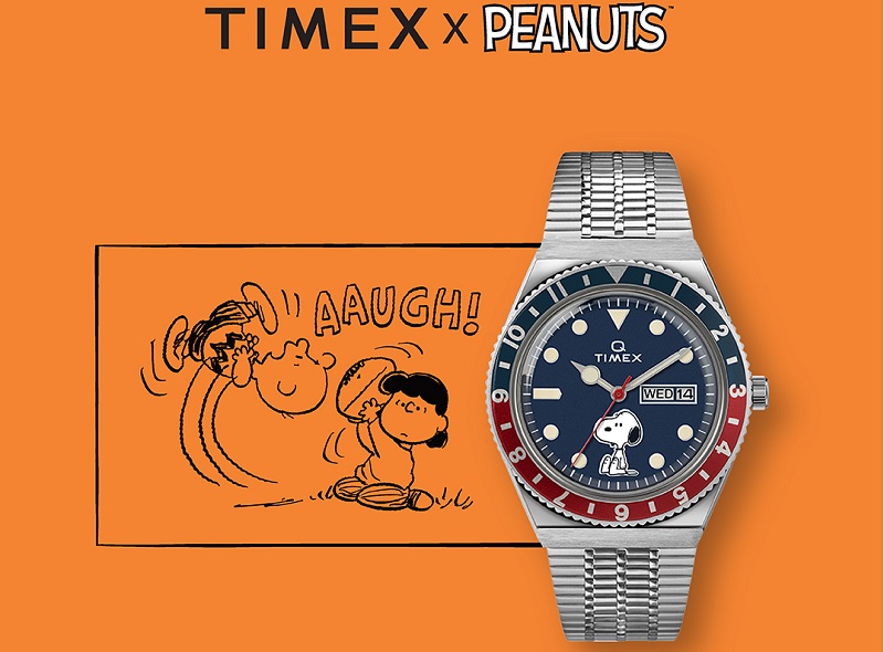 Q Timex Reissue x Peanuts 70th Anniversary ( foto: PR Timex ) Q Timex Reissue x Peanuts 70th Anniversary ( foto: PR Timex )
