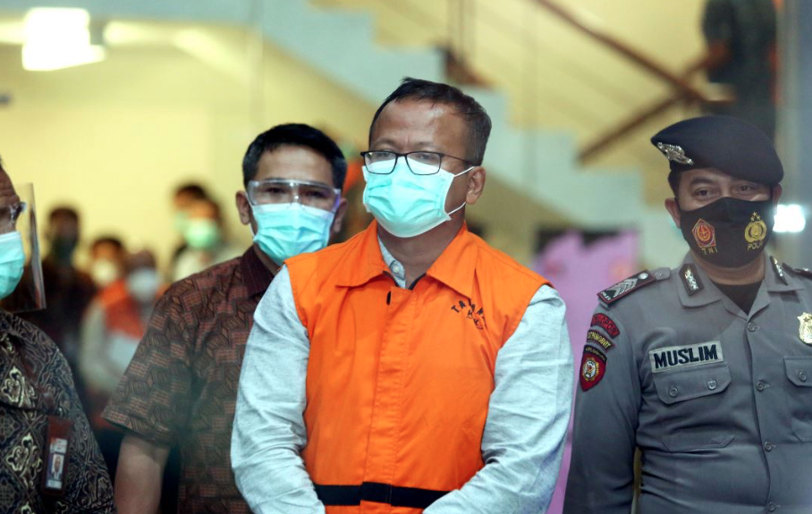 Edhy Prabowo saat ditangkap KPK. FOTO: Antara Edhy Prabowo saat ditangkap KPK. FOTO: Antara