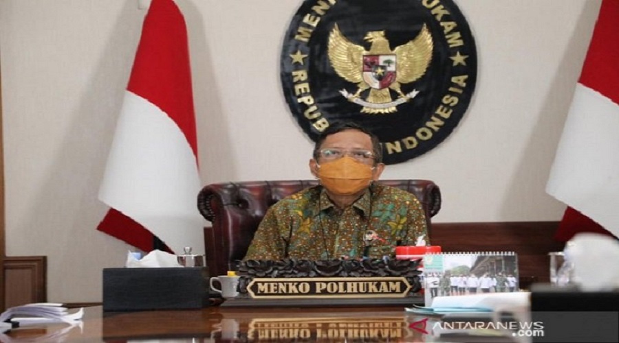Menko Polhukam Mahfud MD. Foto: Antara Menko Polhukam Mahfud MD. Foto: Antara