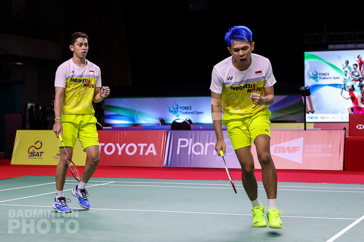 Fajar Alfian/Rian Ardianto di kompetisi Yonex Thailand Open 2021. (foto: Badmintonphoto) Fajar Alfian/Rian Ardianto di kompetisi Yonex Thailand Open 2021. (foto: Badmintonphoto)