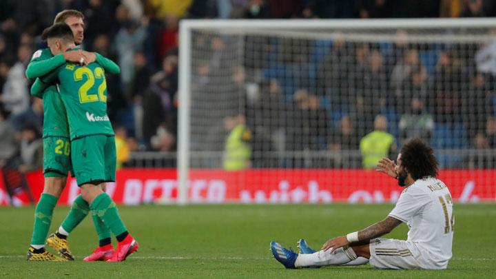 Real Sociedad saat mengalahkan Real Madrid di Copa del Rey dengan skor 4-3. (foto: Reuters) Real Sociedad saat mengalahkan Real Madrid di Copa del Rey dengan skor 4-3. (foto: Reuters)