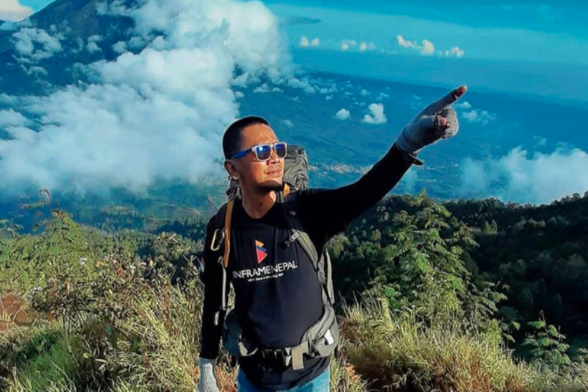 Hendri Sanusi, pendaki gunung (foto: SC IG @damnguyoryza) Hendri Sanusi, pendaki gunung (foto: SC IG @damnguyoryza)