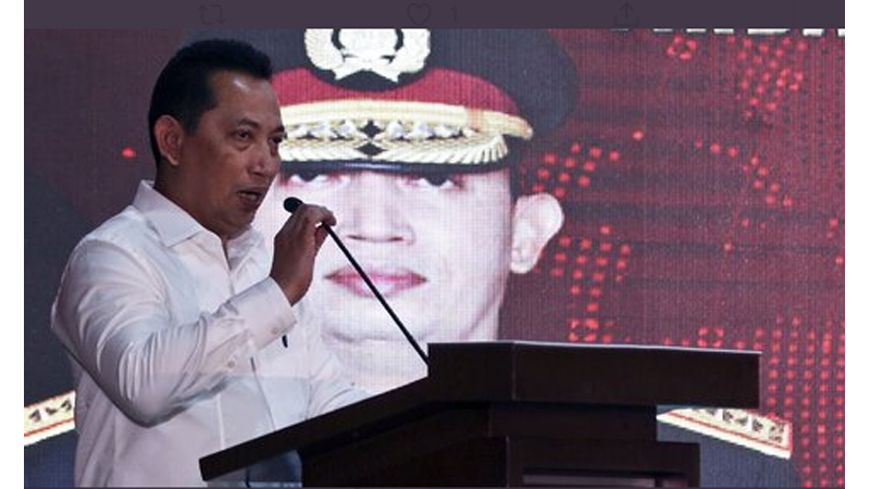 Calon Kapolri Listyo Sigit (sumber foto: SC Twitter @hopegiacinta) Calon Kapolri Listyo Sigit (sumber foto: SC Twitter @hopegiacinta)
