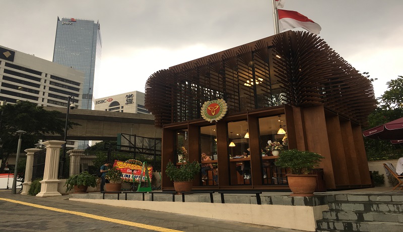 Kafe SSS terlihat bangunannya yang unik dan ikonik. Foto Mia Kafe SSS terlihat bangunannya yang unik dan ikonik. Foto Mia