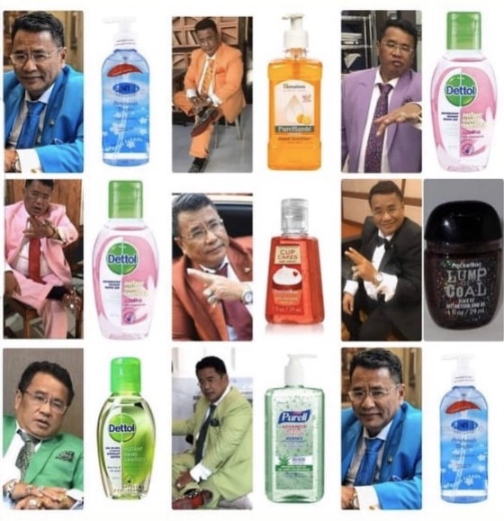 Cosplay Hand Sanitizer Ala Hotman Paris, Bikin Netizen Ngakak.(Sumber: sc ig @hotmanparissofficial) Cosplay Hand Sanitizer Ala Hotman Paris, Bikin Netizen Ngakak.(Sumber: sc ig @hotmanparissofficial)