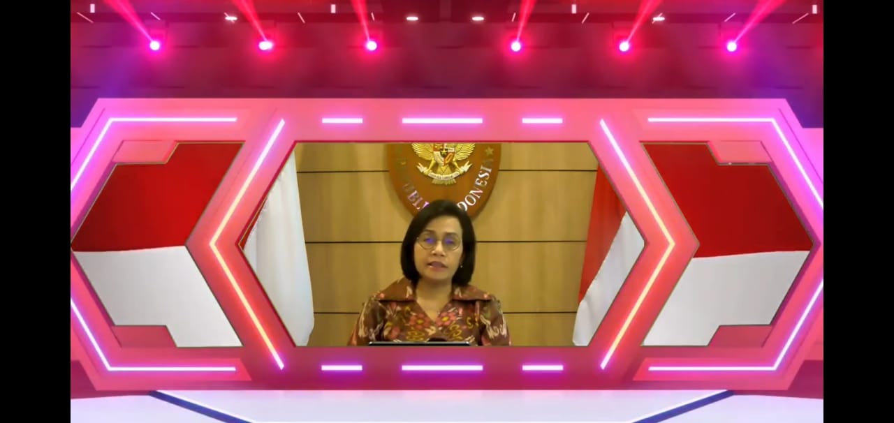 Menteri Keuangan, Sri Mulyani dalam Webinar bertajuk Jaga Integritas Diri, Pulihkan Negeri Kala Pandemi, Kamis (10/12/2020). Menteri Keuangan, Sri Mulyani dalam Webinar bertajuk Jaga Integritas Diri, Pulihkan Negeri Kala Pandemi, Kamis (10/12/2020).