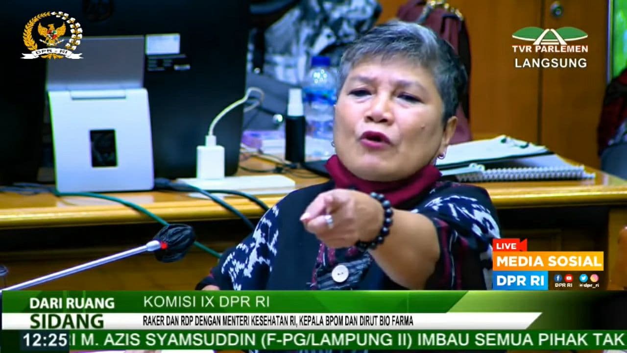 Anggota DPR Komisi IX fraksi PDIP, Ribka Tjiptaning. Foto : YouTube/DPR RI Anggota DPR Komisi IX fraksi PDIP, Ribka Tjiptaning. Foto : YouTube/DPR RI