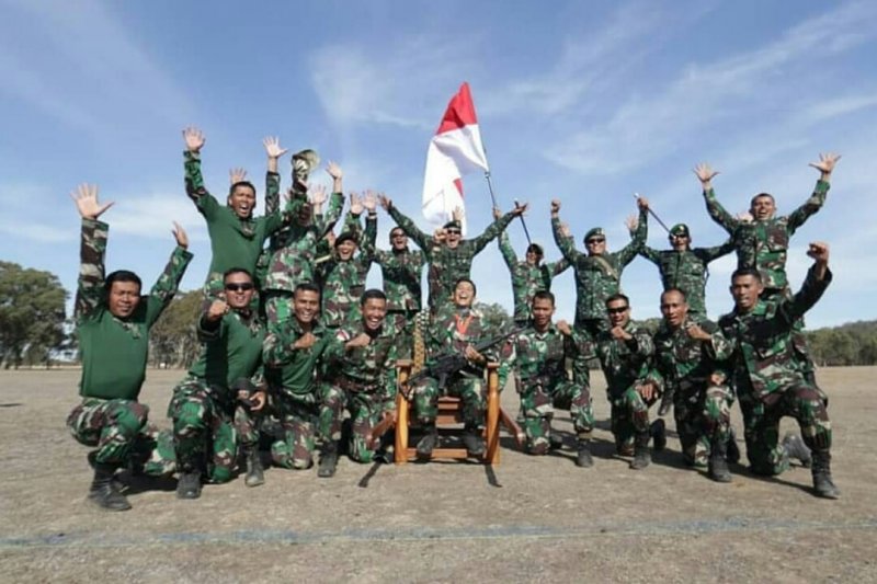 Kontingen TNI AD menjadi juara umum lomba menembak antarnegara di Australian Army Skill At Arms Meeting (AASAM) 2019. (Foto: Dispenad) Kontingen TNI AD menjadi juara umum lomba menembak antarnegara di Australian Army Skill At Arms Meeting (AASAM) 2019. (Foto: Dispenad)