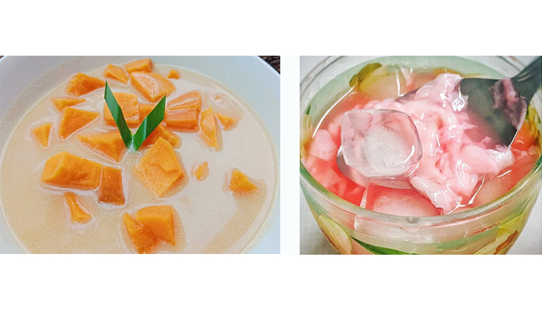 Kolak ubi dan es kopyor yang menjadi menu buka puasa favorit sebagai hidangan pembuka Kolak ubi dan es kopyor yang menjadi menu buka puasa favorit sebagai hidangan pembuka