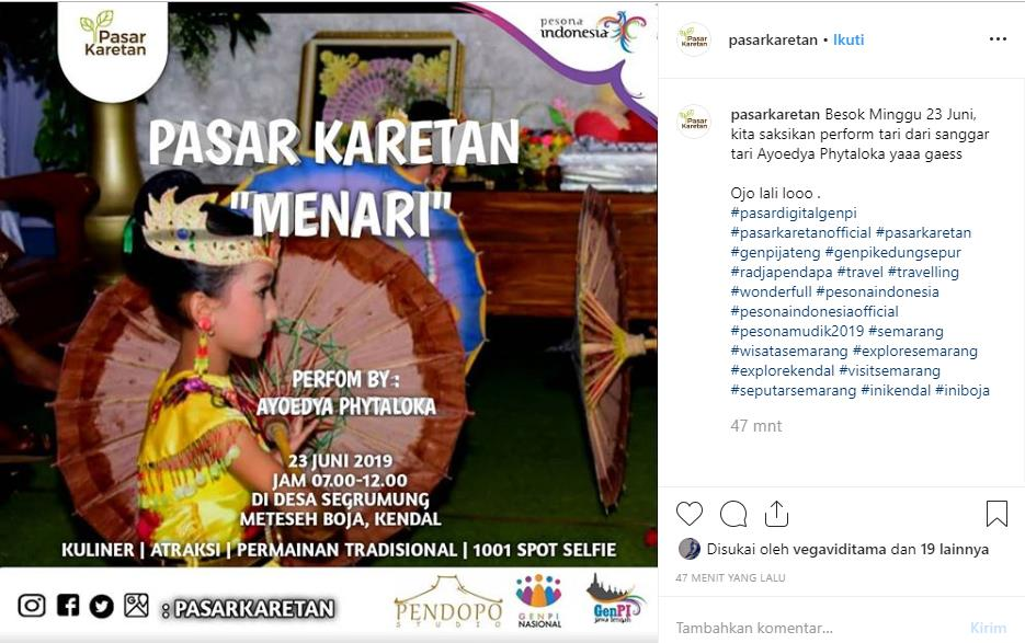 Biar Weekend makin Asik, Yuk Menari di Pasar Karetan