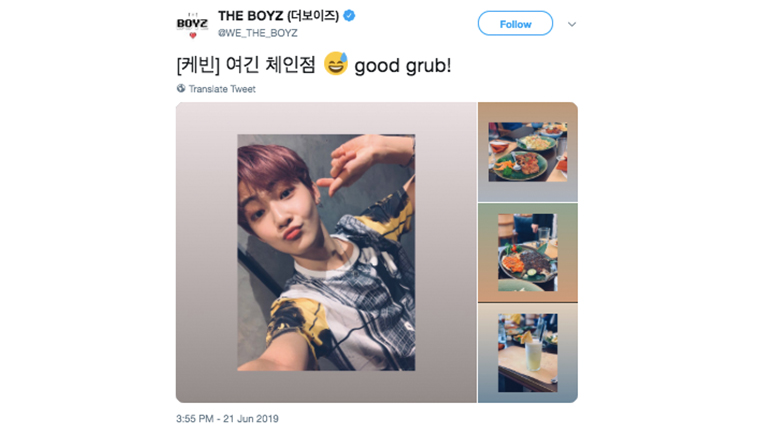Grup K-Pop The Boyz cicipi kuliner Indonesia (Sumber foto: Twitter) Grup K-Pop The Boyz cicipi kuliner Indonesia (Sumber foto: Twitter)