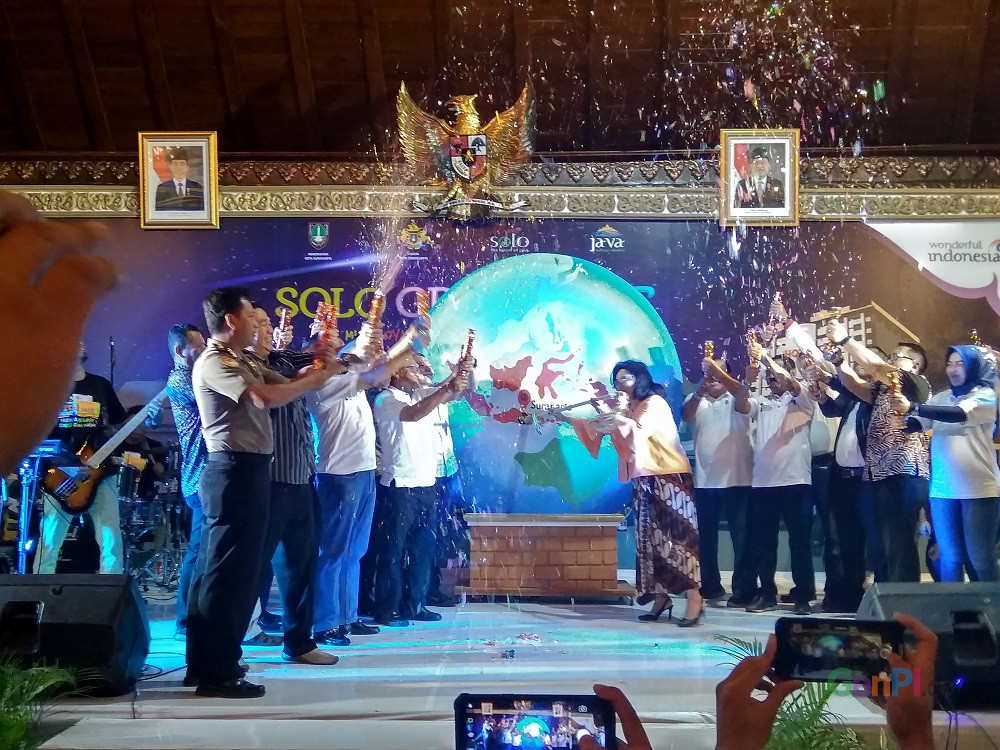 Opening SGS 2019 di Pendapa Gedhe Balai Kota Solo, Kamis (31/1). Opening SGS 2019 di Pendapa Gedhe Balai Kota Solo, Kamis (31/1).