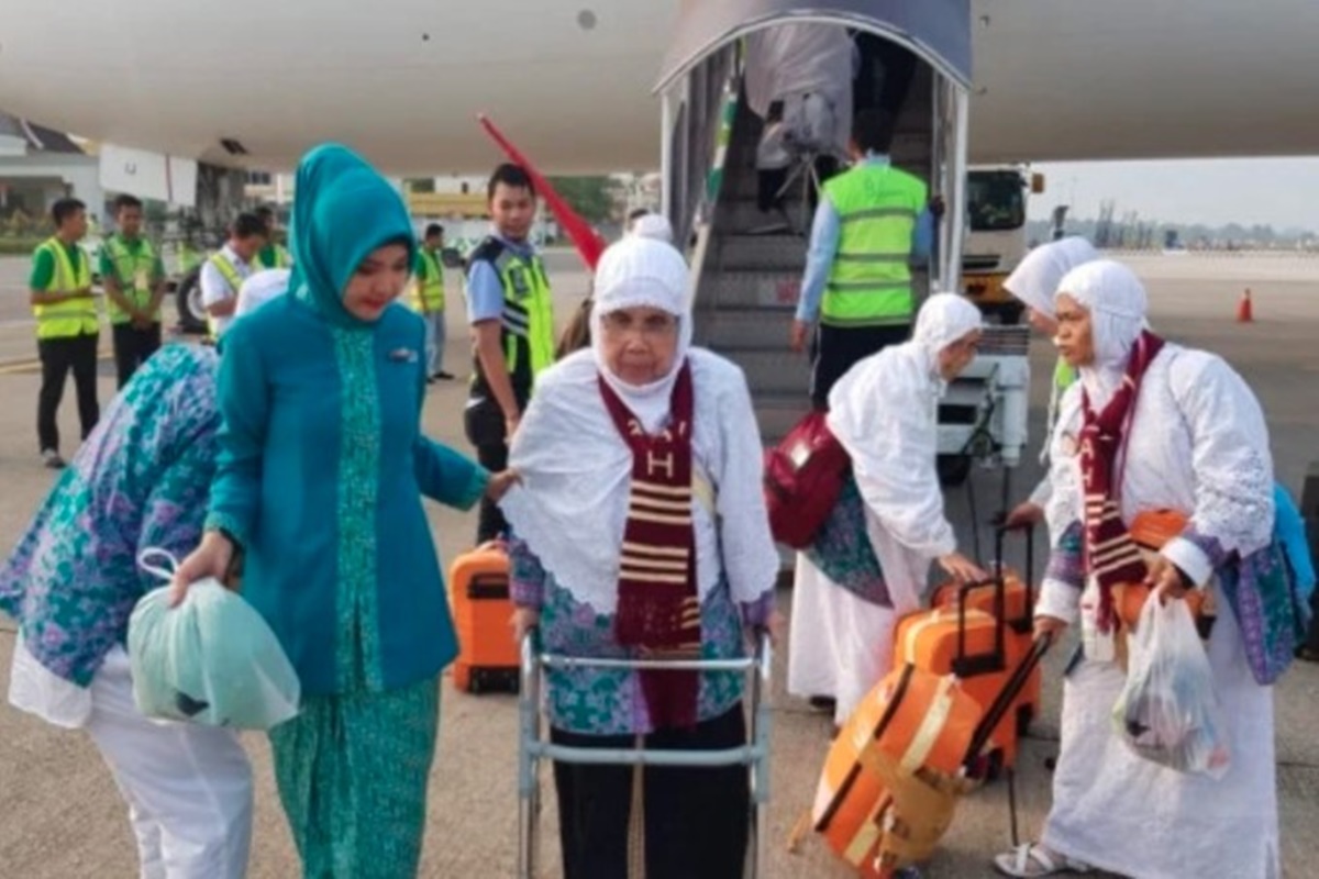 Jemaah haji (foto: Dok. Kemenhub) Jemaah haji (foto: Dok. Kemenhub)