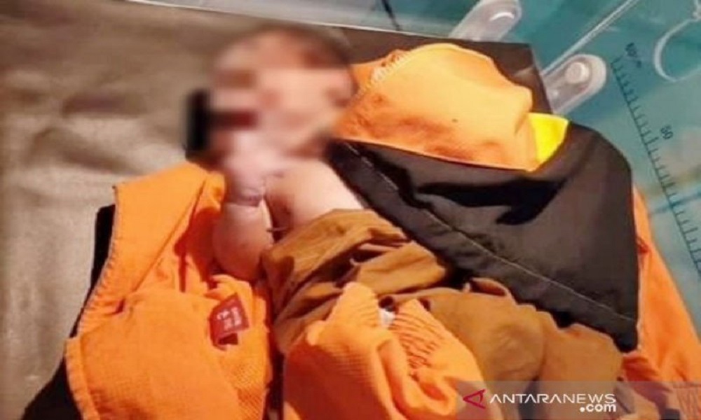 Bayi laki-laki yang ditemukan Kridayanti. FOTO: Antara Bayi laki-laki yang ditemukan Kridayanti. FOTO: Antara
