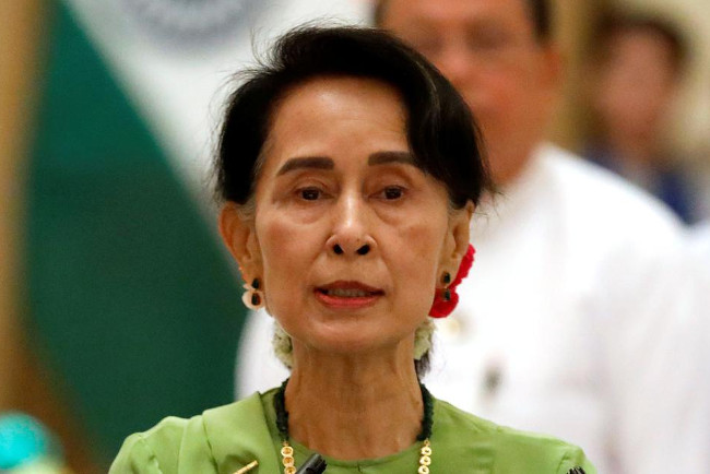 Pemimpin Myanmar, Aung San Suu Kyi. Foto: Reuters/Eva Plevier/ar. Pemimpin Myanmar, Aung San Suu Kyi. Foto: Reuters/Eva Plevier/ar.