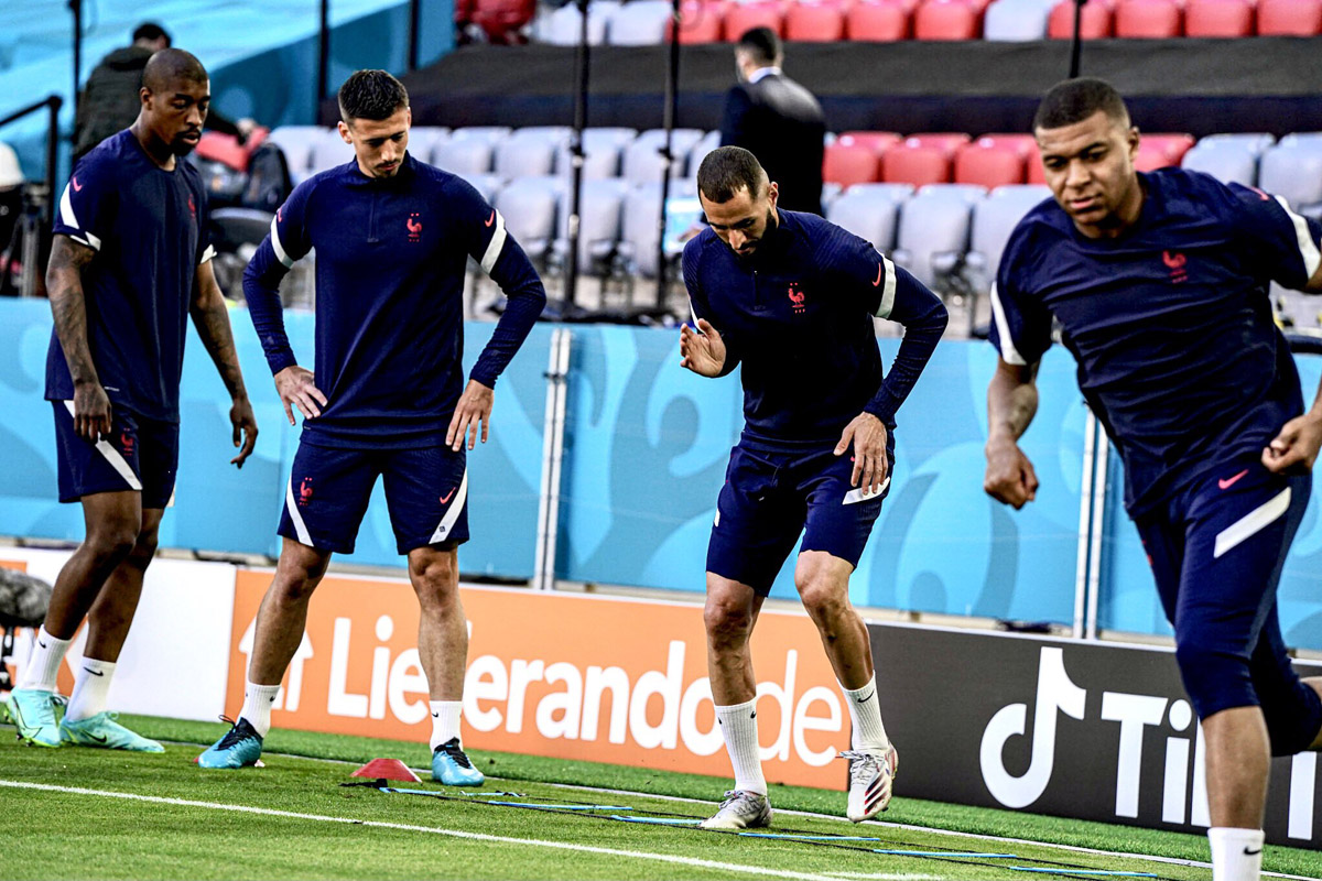 Timnas Prancis berlatih menjelang melawan Jerman pada Piala Eropa 2020. Foto: Twitter/@equipedefrance Timnas Prancis berlatih menjelang melawan Jerman pada Piala Eropa 2020. Foto: Twitter/@equipedefrance