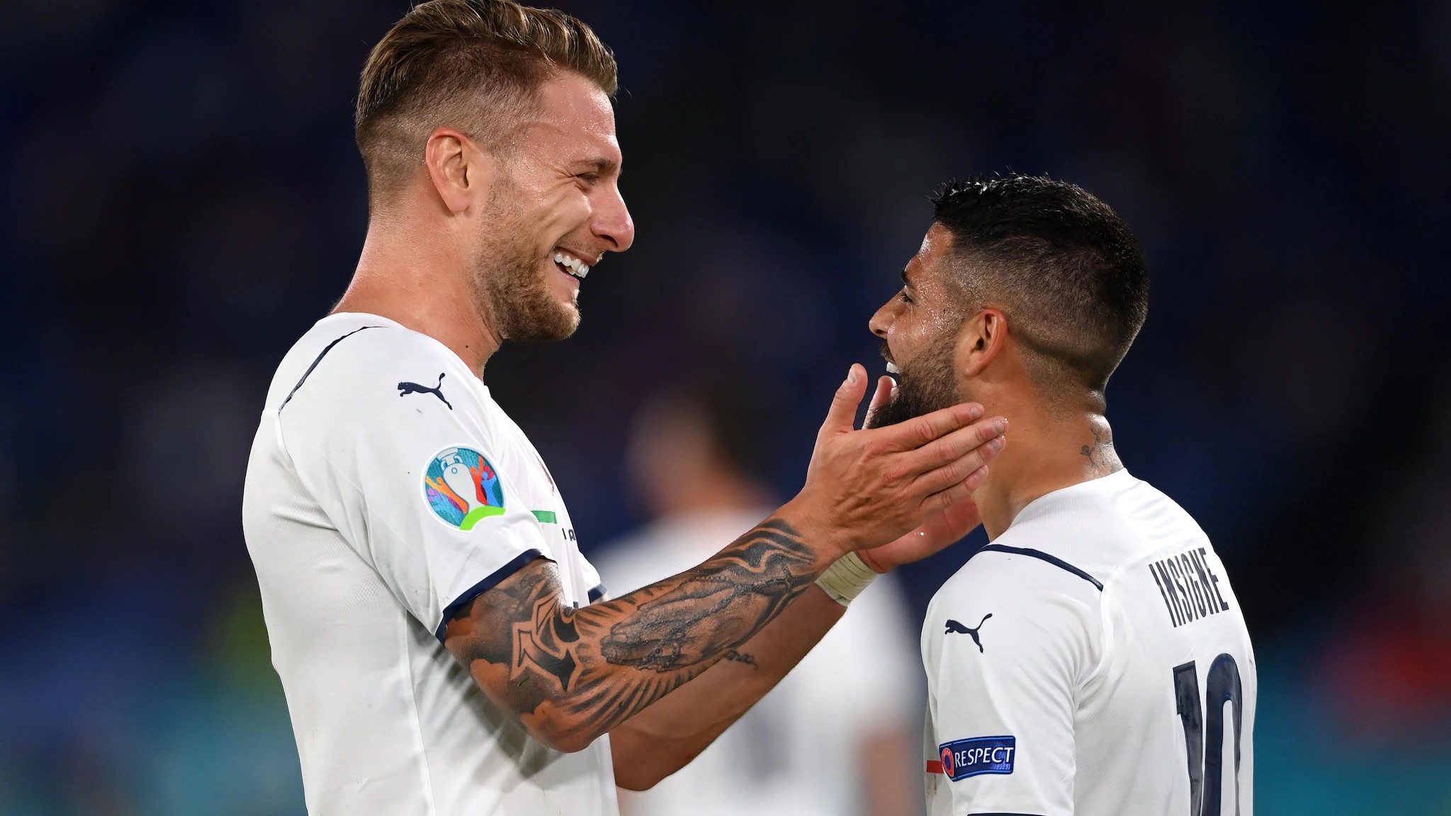 Ciro Immobile dan Lorenzo Insigne di Timnas Italia by UEFA. (foto: UEFA) Ciro Immobile dan Lorenzo Insigne di Timnas Italia by UEFA. (foto: UEFA)