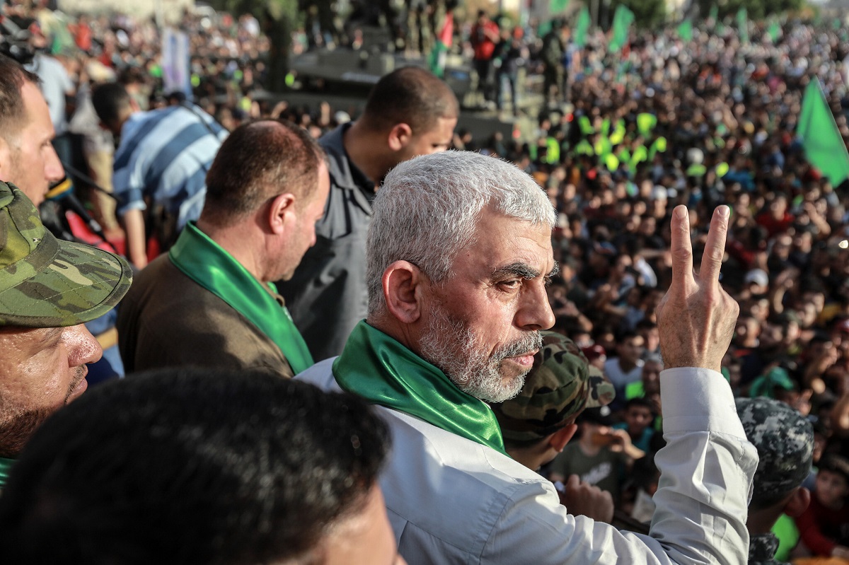 Pemimpin Hamas di Jalur Gaza, yahya Sinwar.(Foto: Atia Mohammed/Flash90) Pemimpin Hamas di Jalur Gaza, yahya Sinwar.(Foto: Atia Mohammed/Flash90)