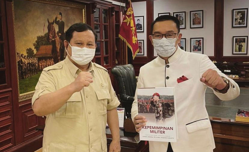 Pertemuan Menhan Prabowo Subianto dengan Gubernur Jawa Barat Ridwan Kamil. Foto: Instagram @ridwankamil Pertemuan Menhan Prabowo Subianto dengan Gubernur Jawa Barat Ridwan Kamil. Foto: Instagram @ridwankamil