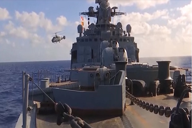 Kapal-kapal perang Rusia melakukan latihan perang besar-besaran di dekat Hawaii. Foto: Kementerian Pertahanan Rusia Kapal-kapal perang Rusia melakukan latihan perang besar-besaran di dekat Hawaii. Foto: Kementerian Pertahanan Rusia