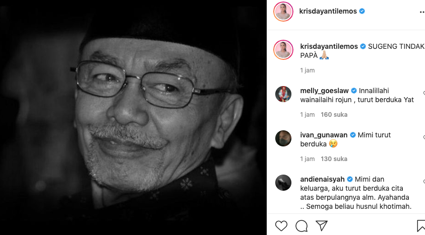Inalillahi, Ayah Krisdayanti dan Yuni Shara Meninggal Dunia -...