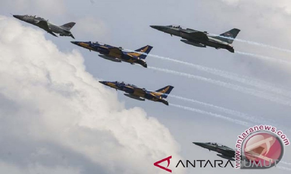 Pesawat tempur milik TNI AU jenis T-50 Golden Eagle. FOTO: Antara Pesawat tempur milik TNI AU jenis T-50 Golden Eagle. FOTO: Antara