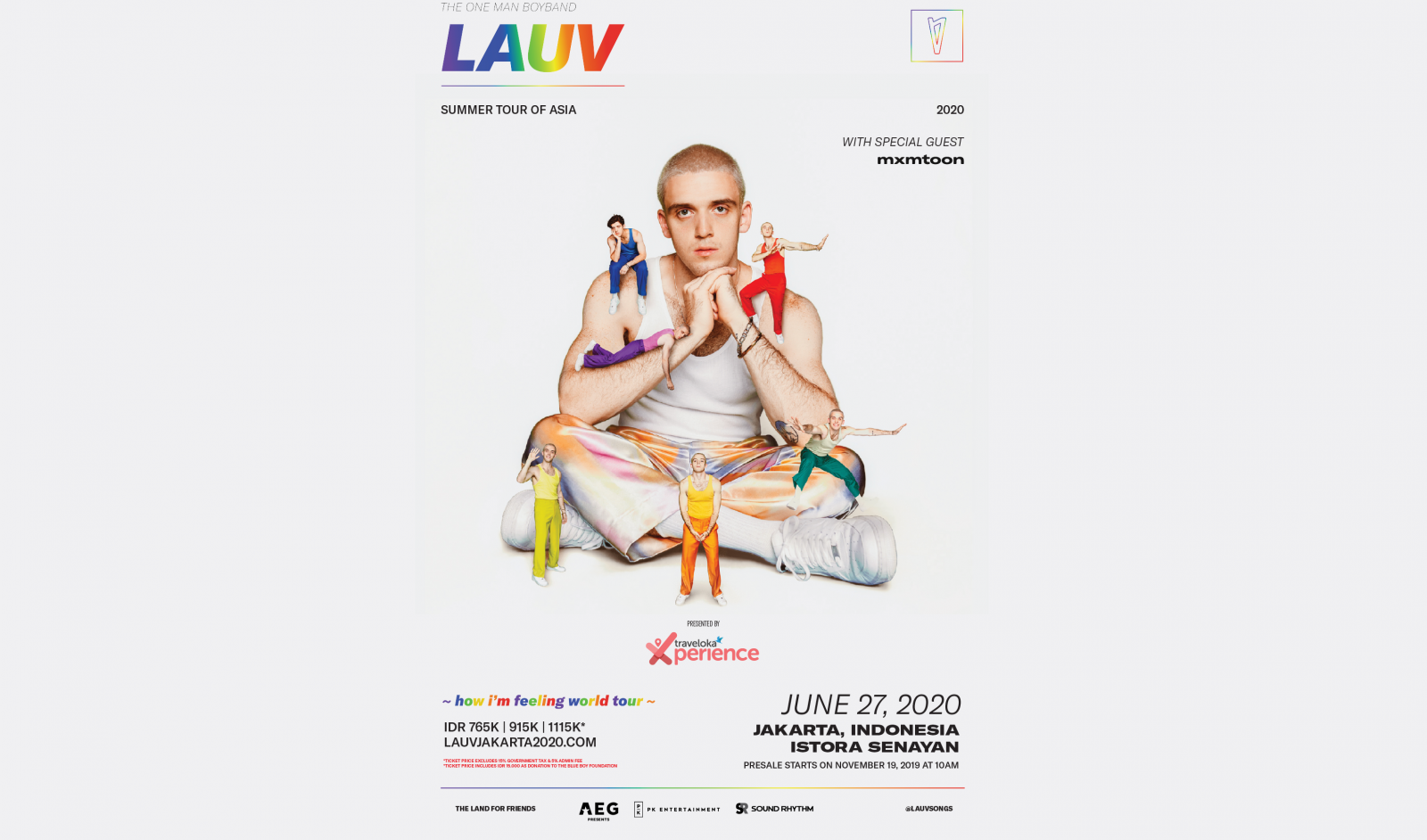Lauv bakal gelar konser di Jakarta Juni 2020 (Foto: AEG Presents Asia) Lauv bakal gelar konser di Jakarta Juni 2020 (Foto: AEG Presents Asia)
