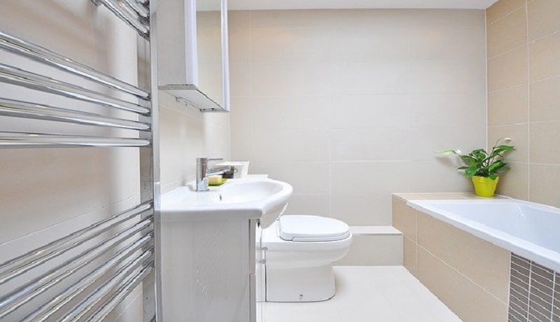 Kamar mandi minimalis. (Pixabay) Kamar mandi minimalis. (Pixabay)